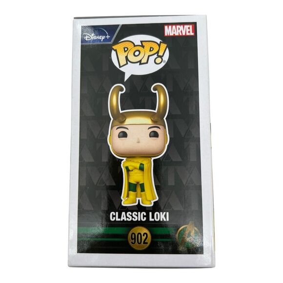 NWT Funko Pop! Marvel Classic Loki Bobble Head 902 Box Lunch Exclusive - Picture 3 of 6